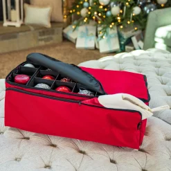 Northlight Ornament Storage></noscript>3-Tray Christmas Ornament Pro Storage Bag - Holds Up To 72 Ornaments