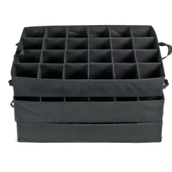 Northlight Ornament Storage></noscript>3-Tray Fabric Lined Christmas Ornament Storage Bag - Holds 72 Ornaments