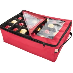 Northlight Ornament Storage></noscript>2-Tray Red Christmas Ornament Storage Bag - Holds Up To 48 Ornaments