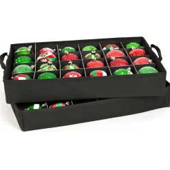 Northlight Ornament Storage></noscript>2-Tray Red Christmas Ornament Storage Bag - Holds Up To 48 Ornaments