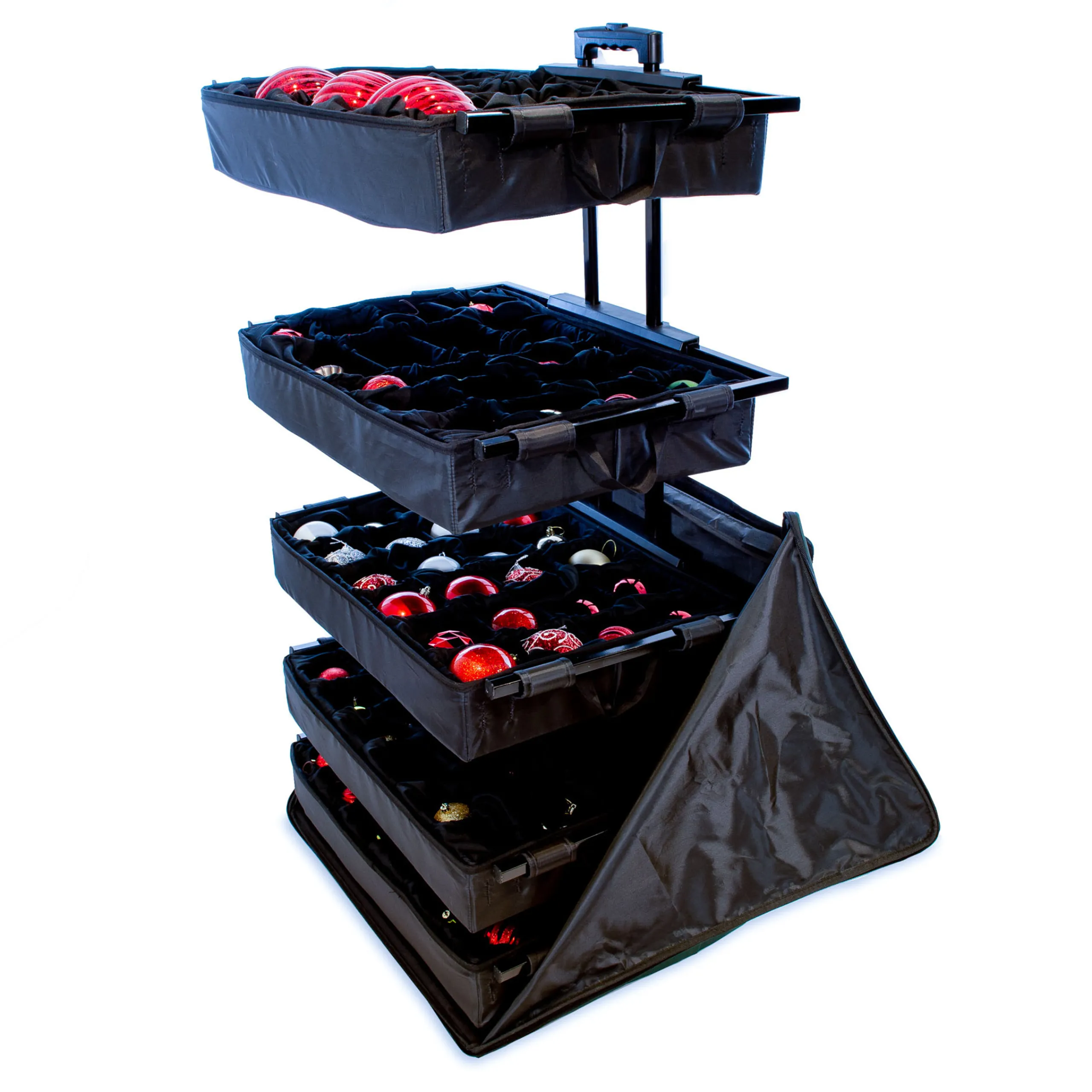 Northlight Ornament Storage>5-Tray Telescopic Christmas Ornament Storage Bag - Holds Up To 120 Ornaments