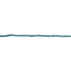 Kurt Adler Warm White Led Teal Cotton Rope Fairy Lights And Timer 9.8 Feet