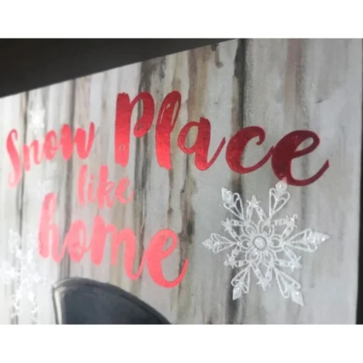 Signs & Plaques*Glow Decor White And Red Snowman Printed Rectangular Christmas Wall Sign With Rope Hanger 10" X 6"